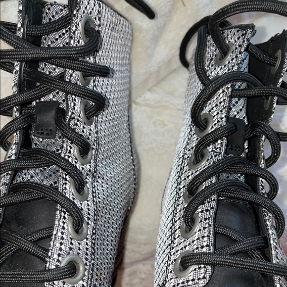 Sorel Women's Black and White Lace-Up Boots - Picture 6 of 11